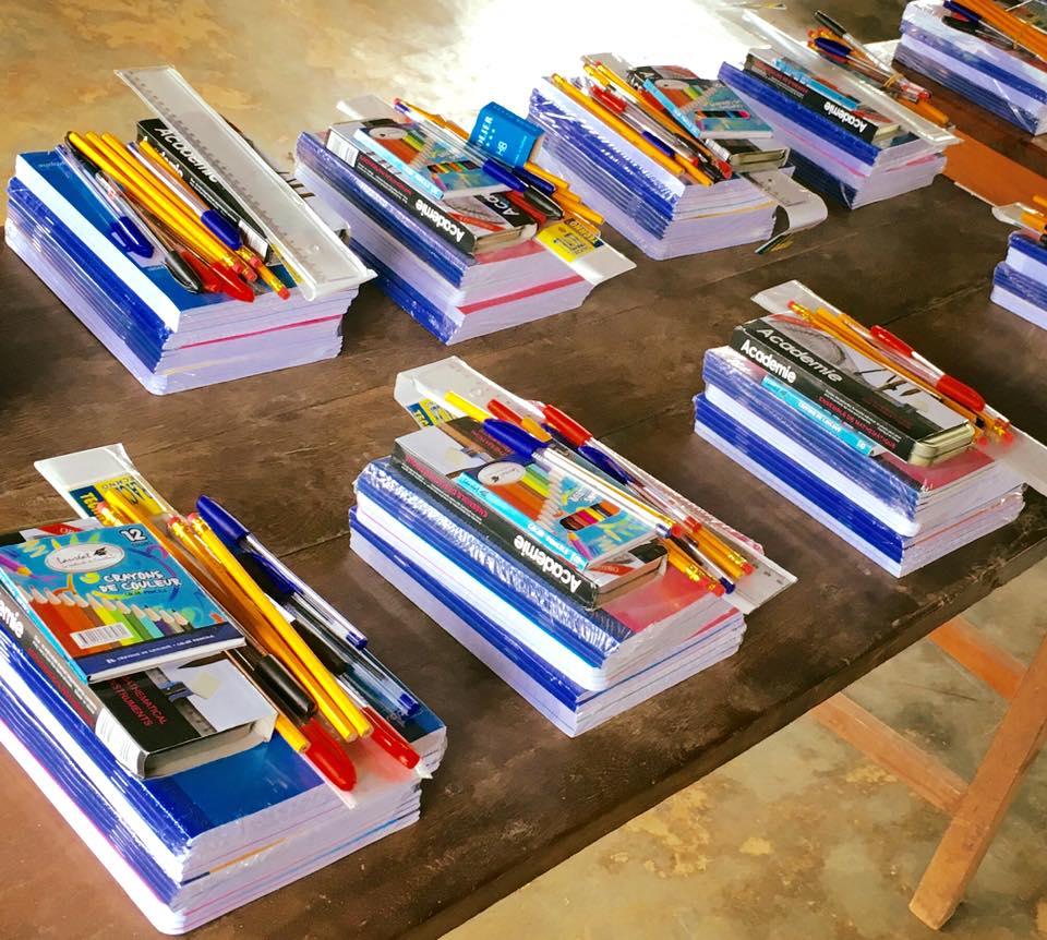 Photos des fournitures scolaires pour la rentrée 2018